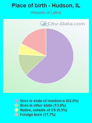 Place of birth - Hudson, IL