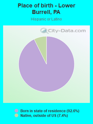 Place of birth - Lower Burrell, PA