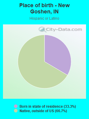 Place of birth - New Goshen, IN