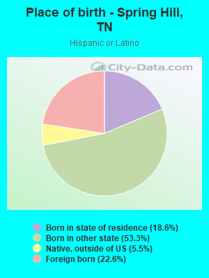 Place of birth - Spring Hill, TN