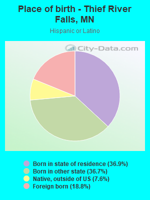 Place of birth - Thief River Falls, MN