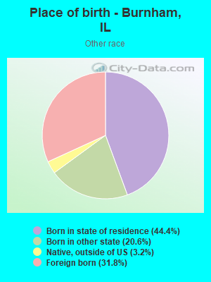 Place of birth - Burnham, IL