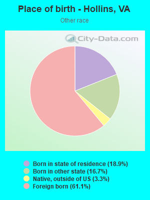 Place of birth - Hollins, VA