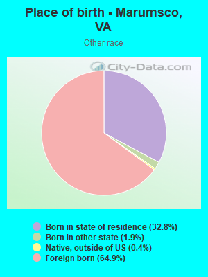 Place of birth - Marumsco, VA