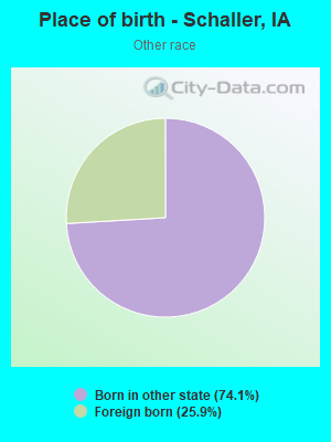Place of birth - Schaller, IA