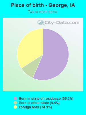 Place of birth - George, IA