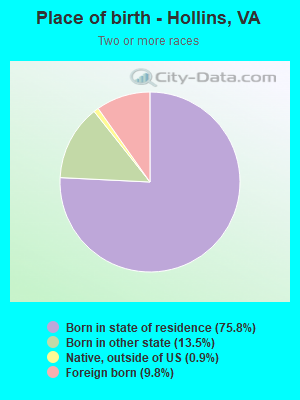 Place of birth - Hollins, VA