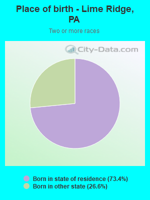 Place of birth - Lime Ridge, PA
