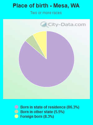 Place of birth - Mesa, WA