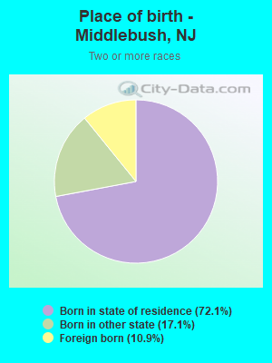 Place of birth - Middlebush, NJ