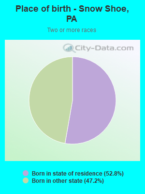 Place of birth - Snow Shoe, PA