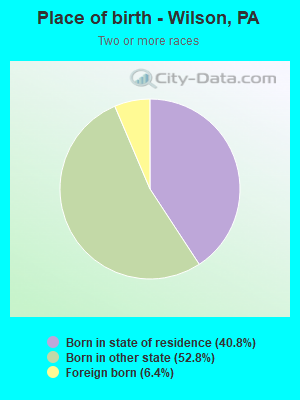 Place of birth - Wilson, PA