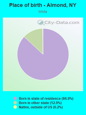 Place of birth - Almond, NY