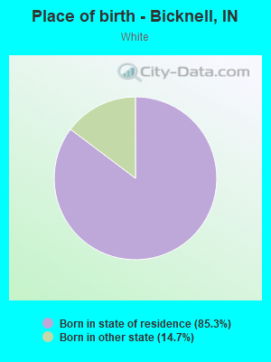 Place of birth - Bicknell, IN