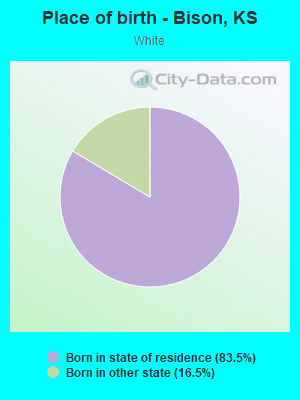 Place of birth - Bison, KS