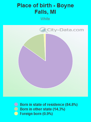 Place of birth - Boyne Falls, MI