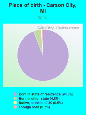 Place of birth - Carson City, MI