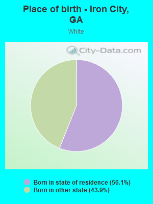 Place of birth - Iron City, GA