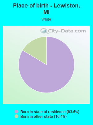 Place of birth - Lewiston, MI