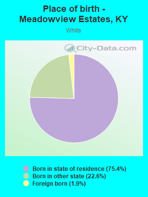 Place of birth - Meadowview Estates, KY