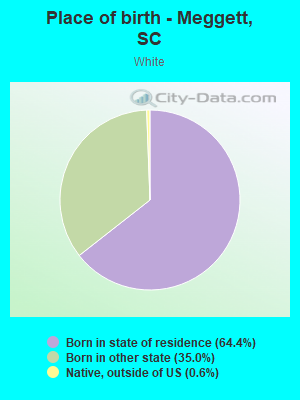 Place of birth - Meggett, SC