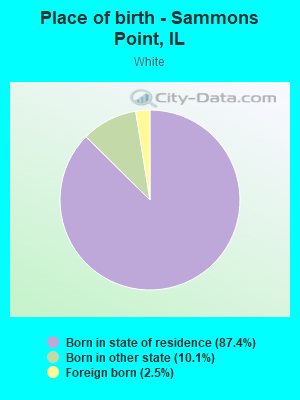 Place of birth - Sammons Point, IL