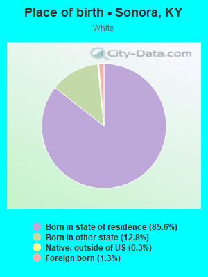 Place of birth - Sonora, KY