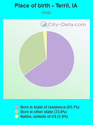 Place of birth - Terril, IA