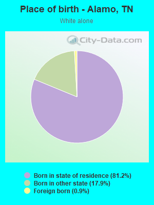 Place of birth - Alamo, TN