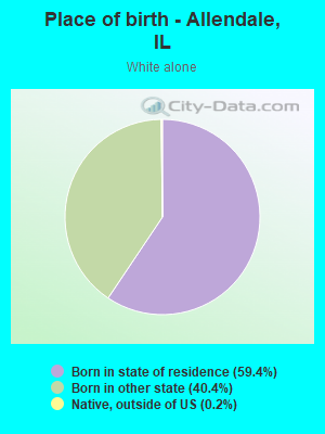 Place of birth - Allendale, IL