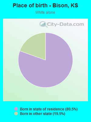 Place of birth - Bison, KS
