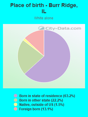 Place of birth - Burr Ridge, IL