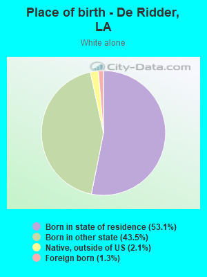 Place of birth - De Ridder, LA