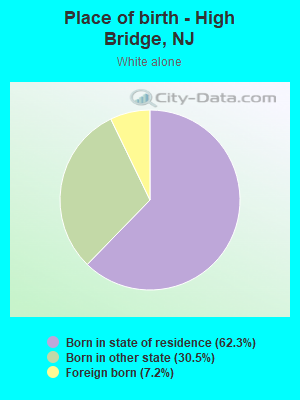 Place of birth - High Bridge, NJ
