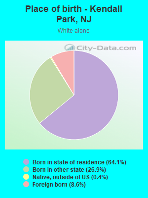 Place of birth - Kendall Park, NJ