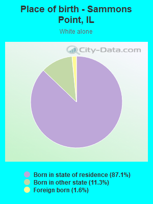 Place of birth - Sammons Point, IL