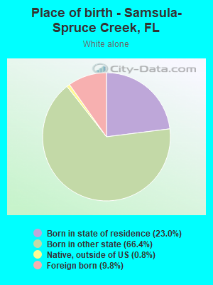 Place of birth - Samsula-Spruce Creek, FL