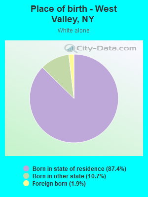 Place of birth - West Valley, NY