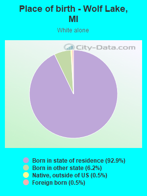 Place of birth - Wolf Lake, MI