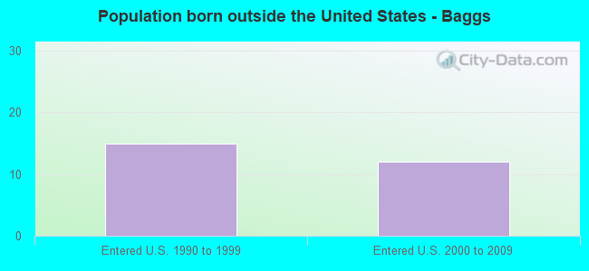 Population born outside the United States - Baggs