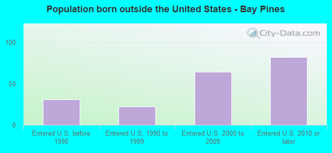 Population born outside the United States - Bay Pines