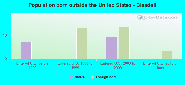 Population born outside the United States - Blasdell