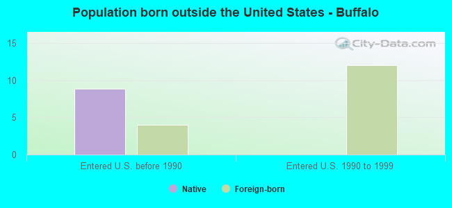 Population born outside the United States - Buffalo