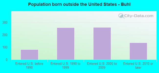 Population born outside the United States - Buhl