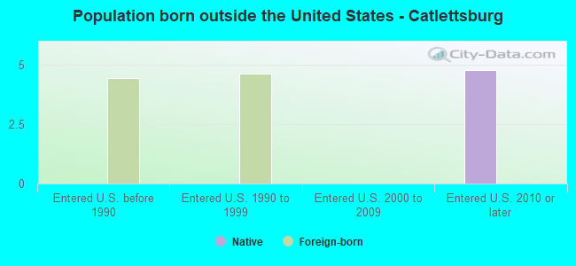 Population born outside the United States - Catlettsburg