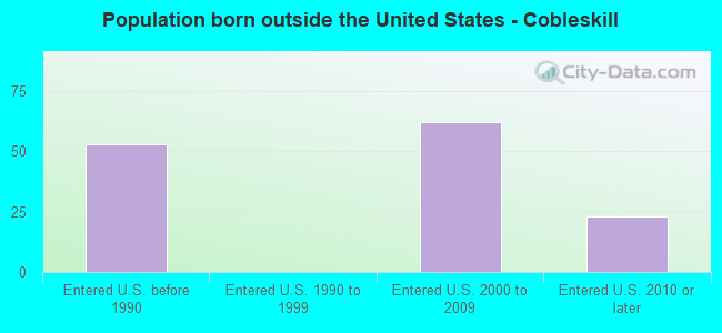 Population born outside the United States - Cobleskill