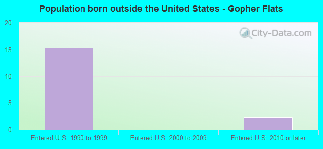 Population born outside the United States - Gopher Flats
