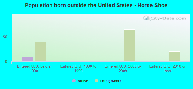 Population born outside the United States - Horse Shoe
