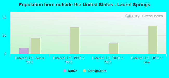 Population born outside the United States - Laurel Springs