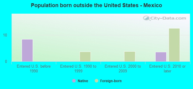 Population born outside the United States - Mexico